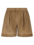 Ermanno Scervino Beige Polyester Bermuda Shorts