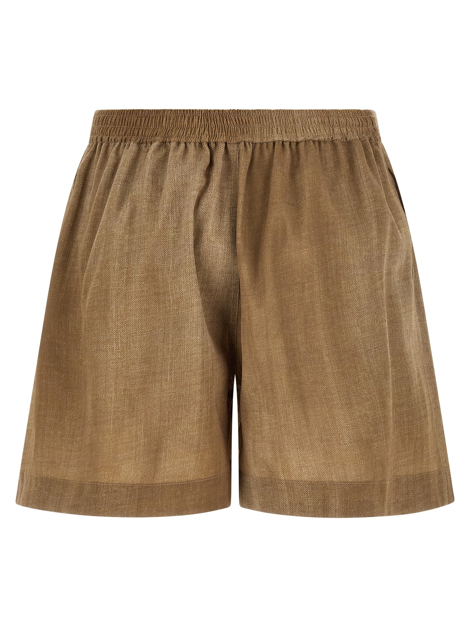 Ermanno Scervino Beige Polyester Bermuda Shorts