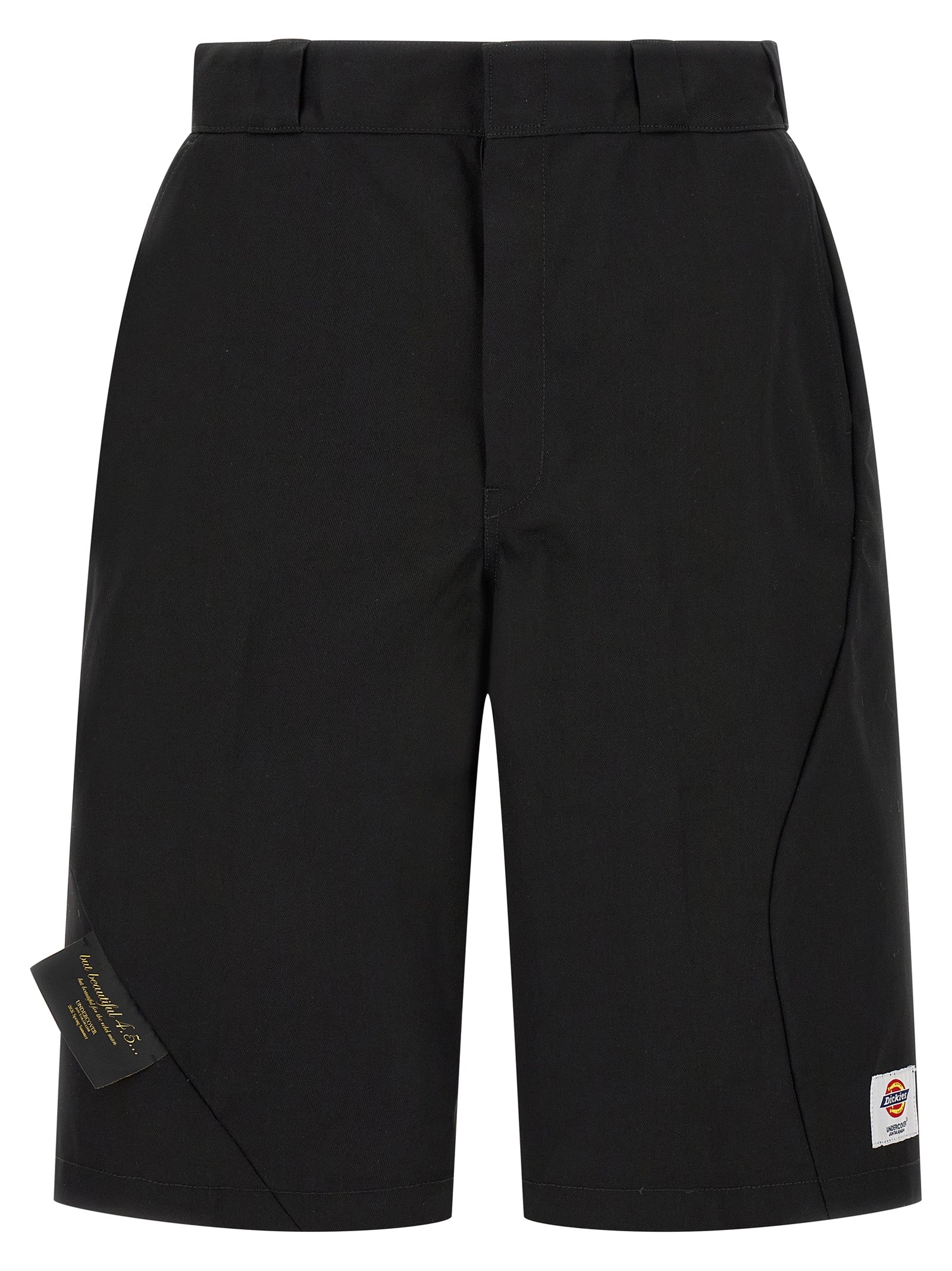Undercover Black Polyester Bermuda Shorts