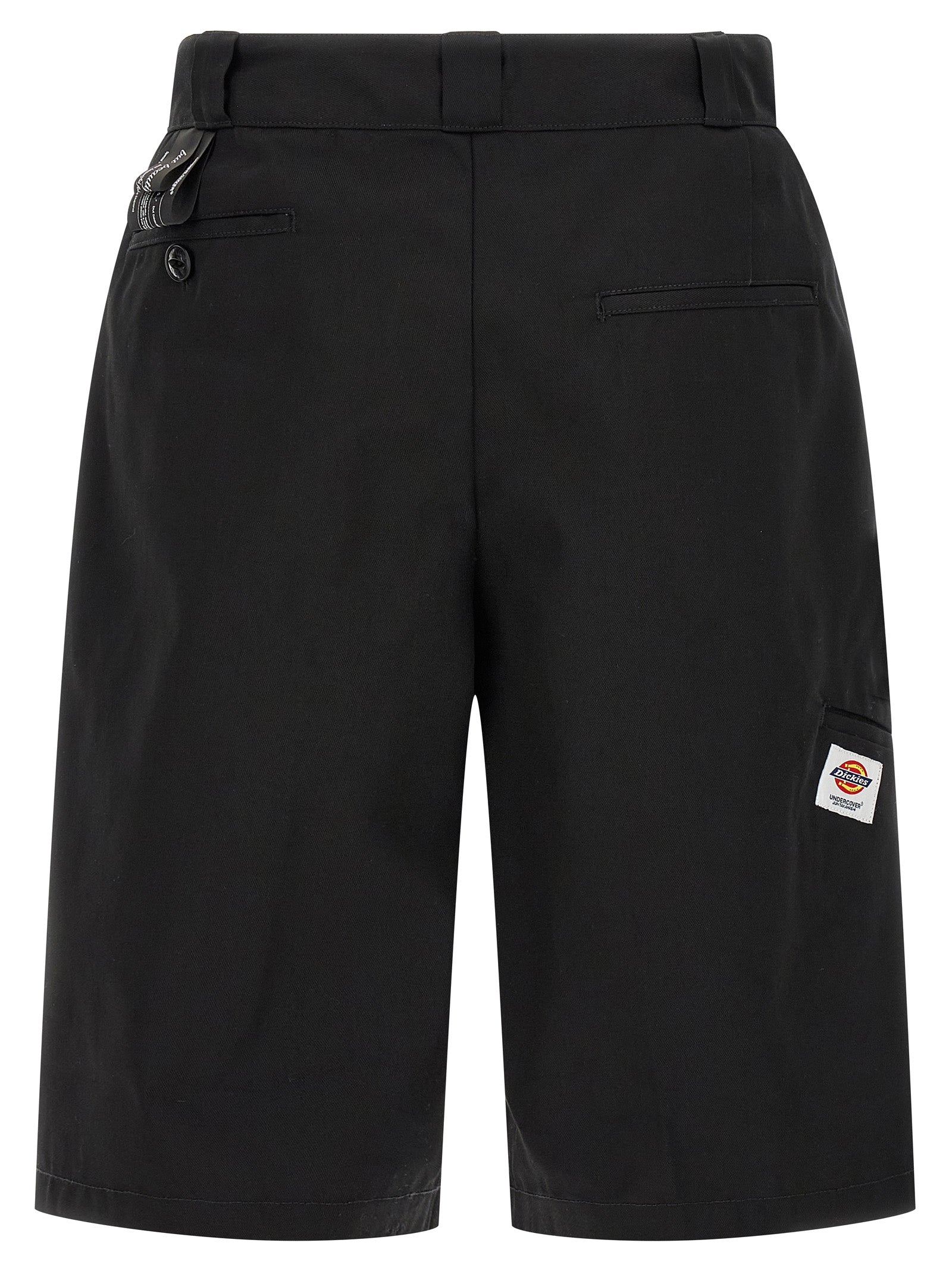 Undercover Black Polyester Bermuda Shorts
