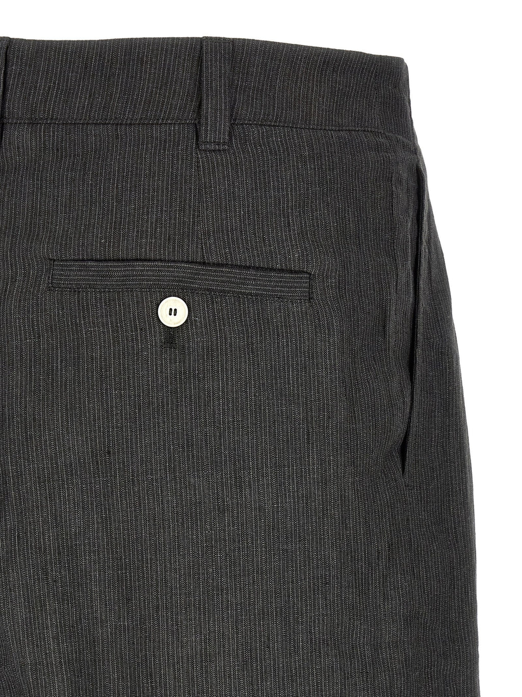 Jacquemus Gray Linen Bermuda Shorts