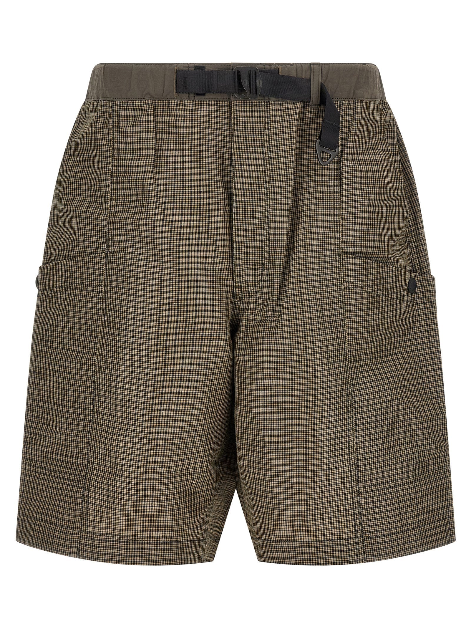 Comme Des Garçons Bicolor Linen Bermuda Shorts