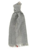 Brunello Cucinelli Gray Virgin Wool Scarf