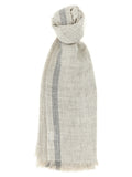 Brunello Cucinelli Gray Linen Scarf
