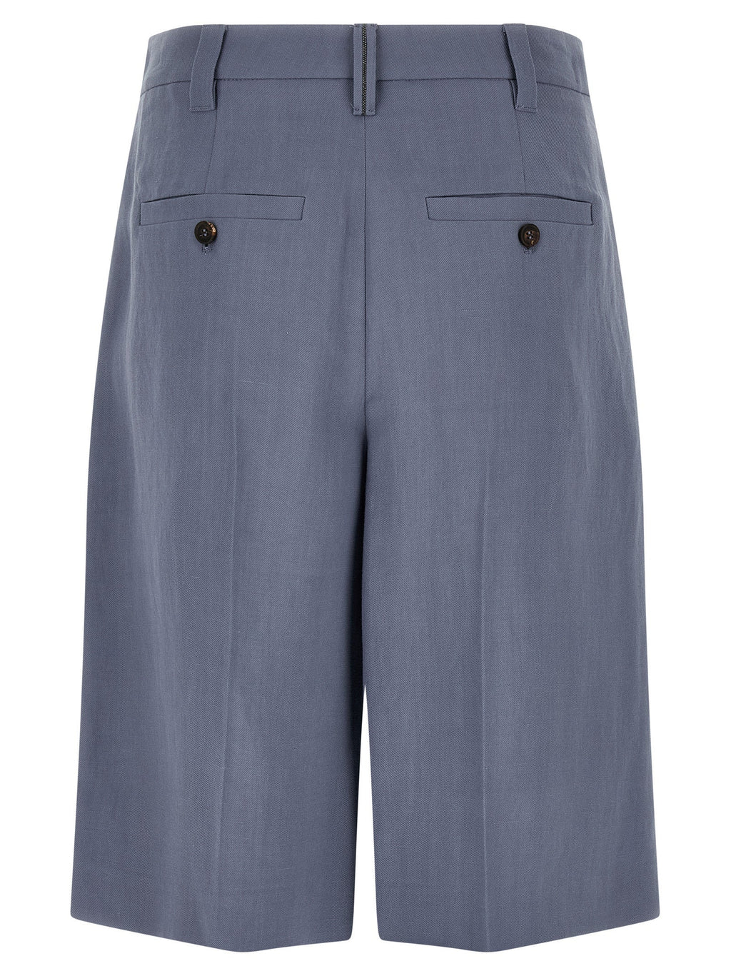 Brunello Cucinelli Blue Viscose Bermuda Shorts