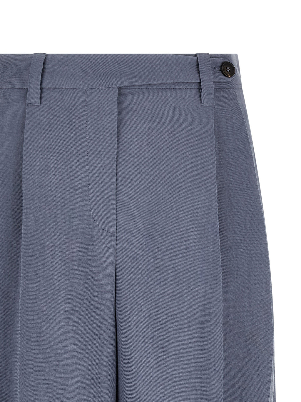 Brunello Cucinelli Blue Viscose Bermuda Shorts