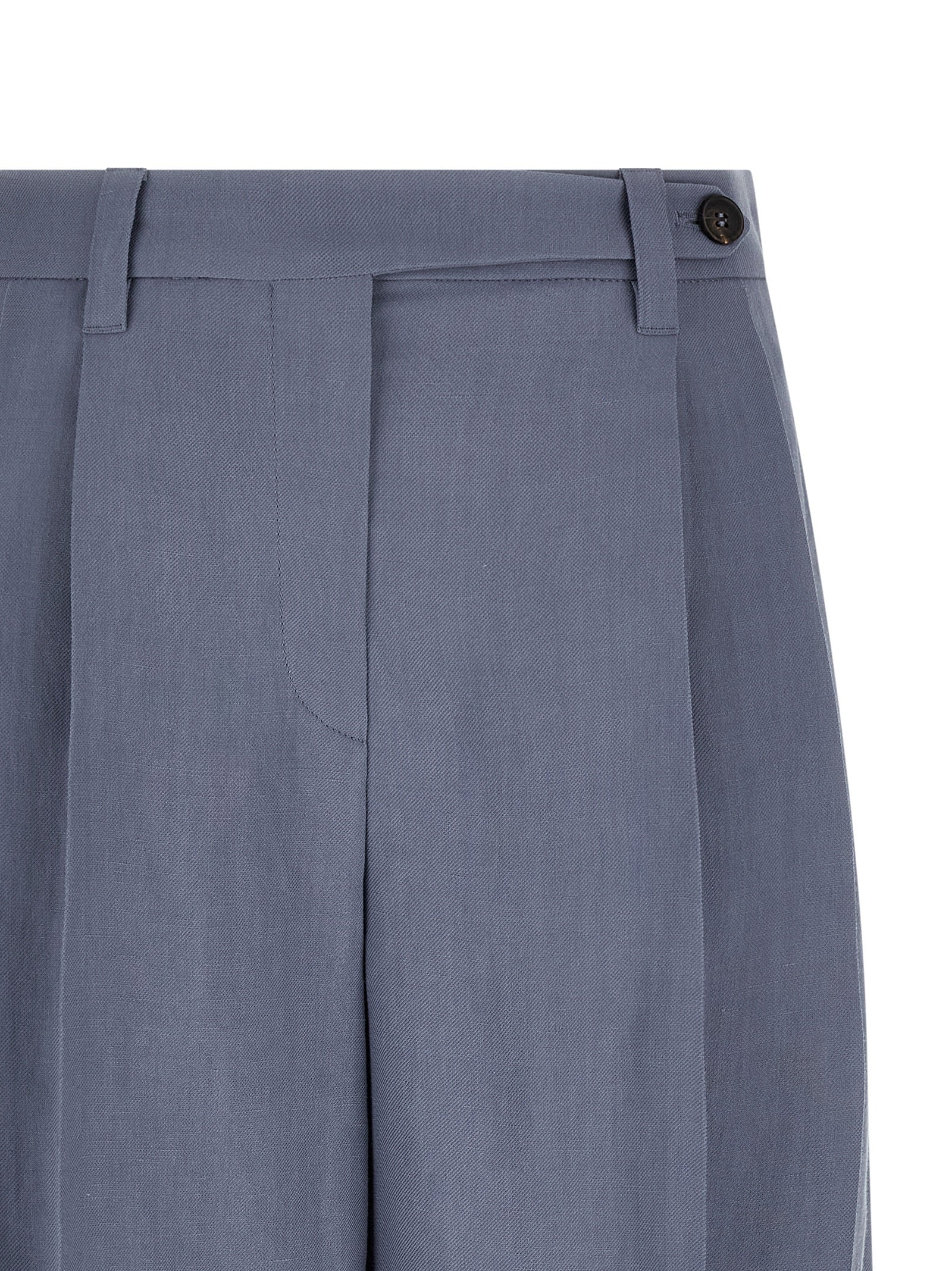 Brunello Cucinelli Blue Viscose Bermuda Shorts