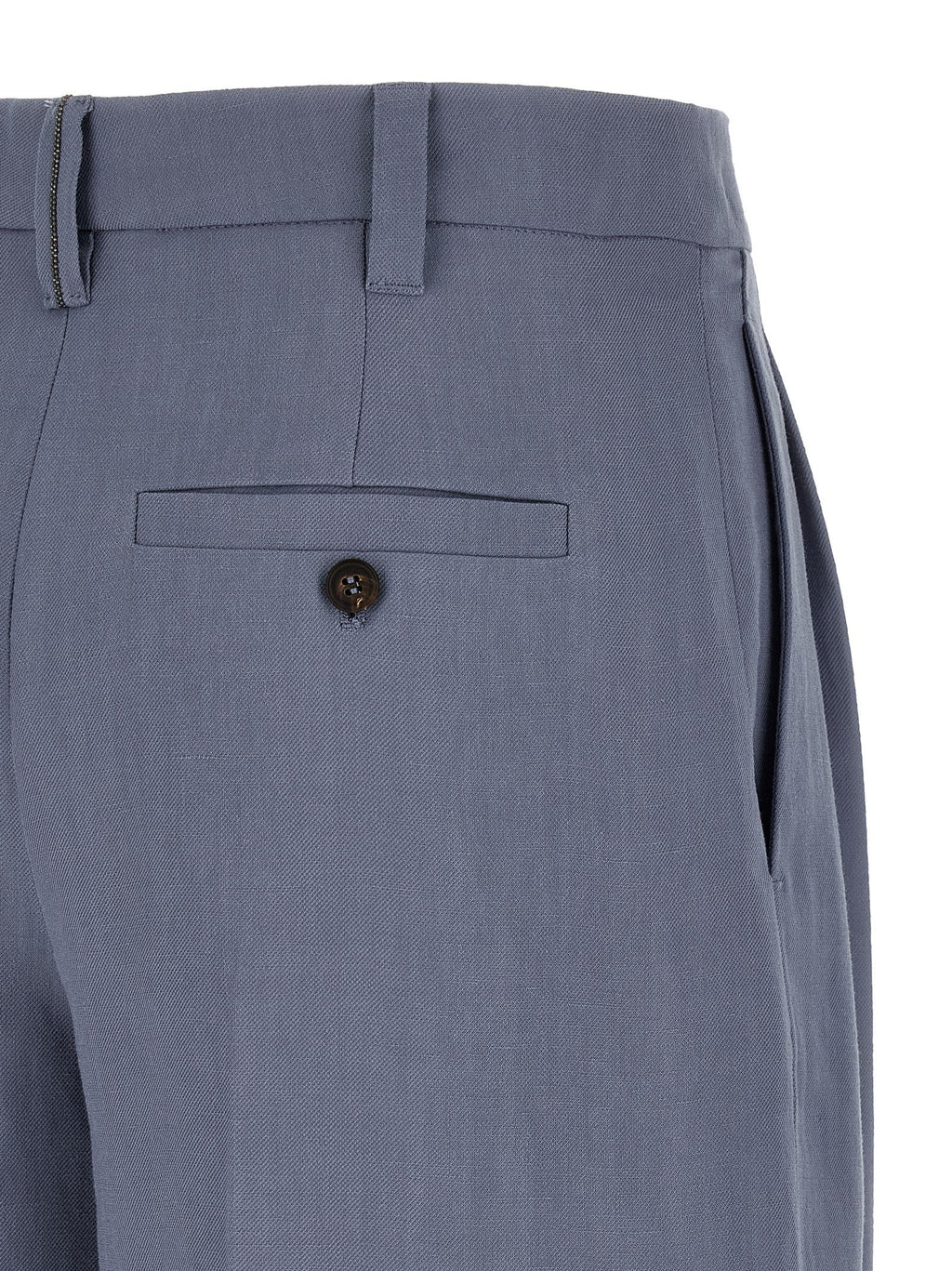 Brunello Cucinelli Blue Viscose Bermuda Shorts
