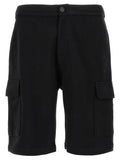 Brunello Cucinelli Black Cotton Bermuda Shorts