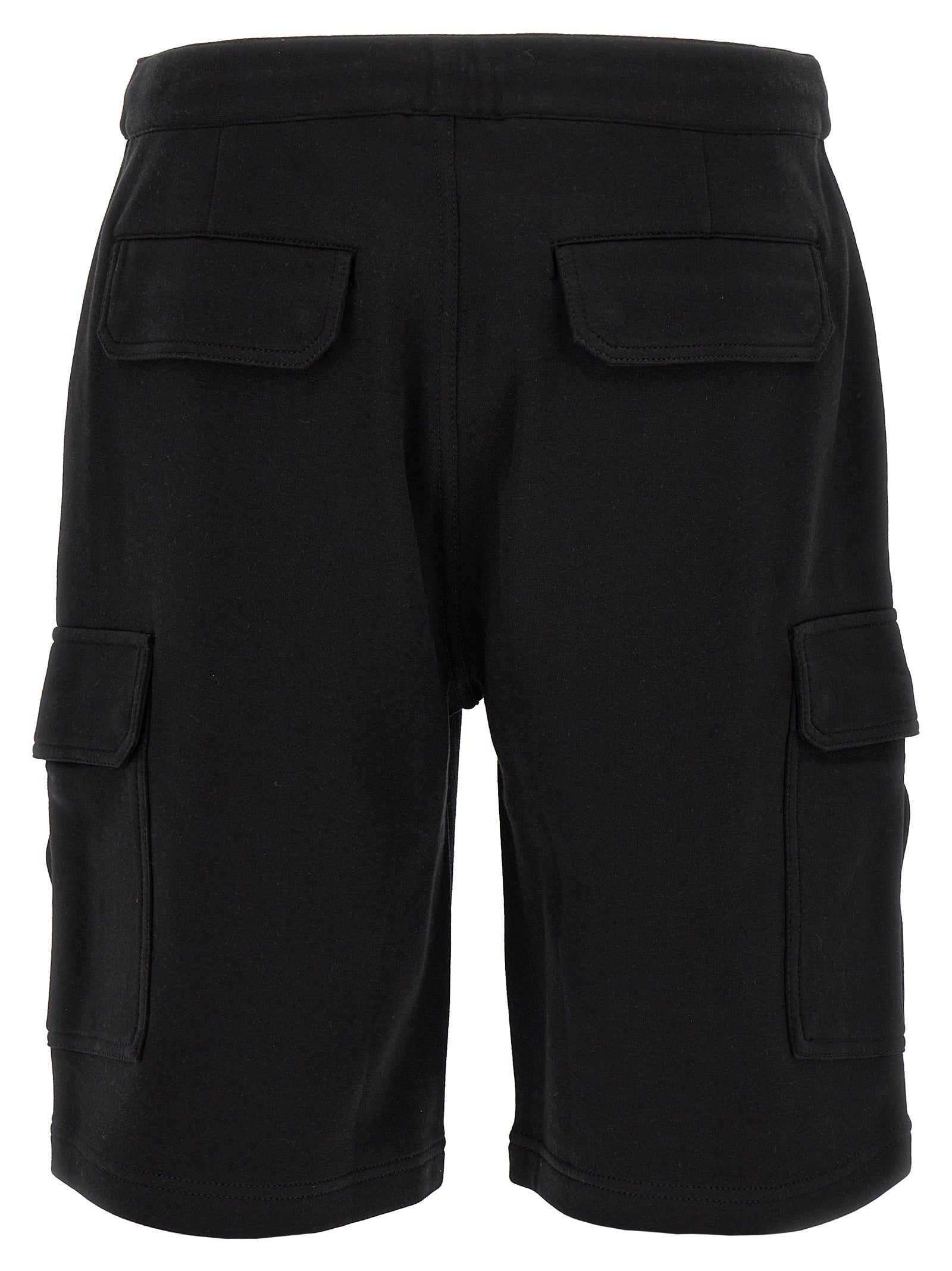 Brunello Cucinelli Black Cotton Bermuda Shorts