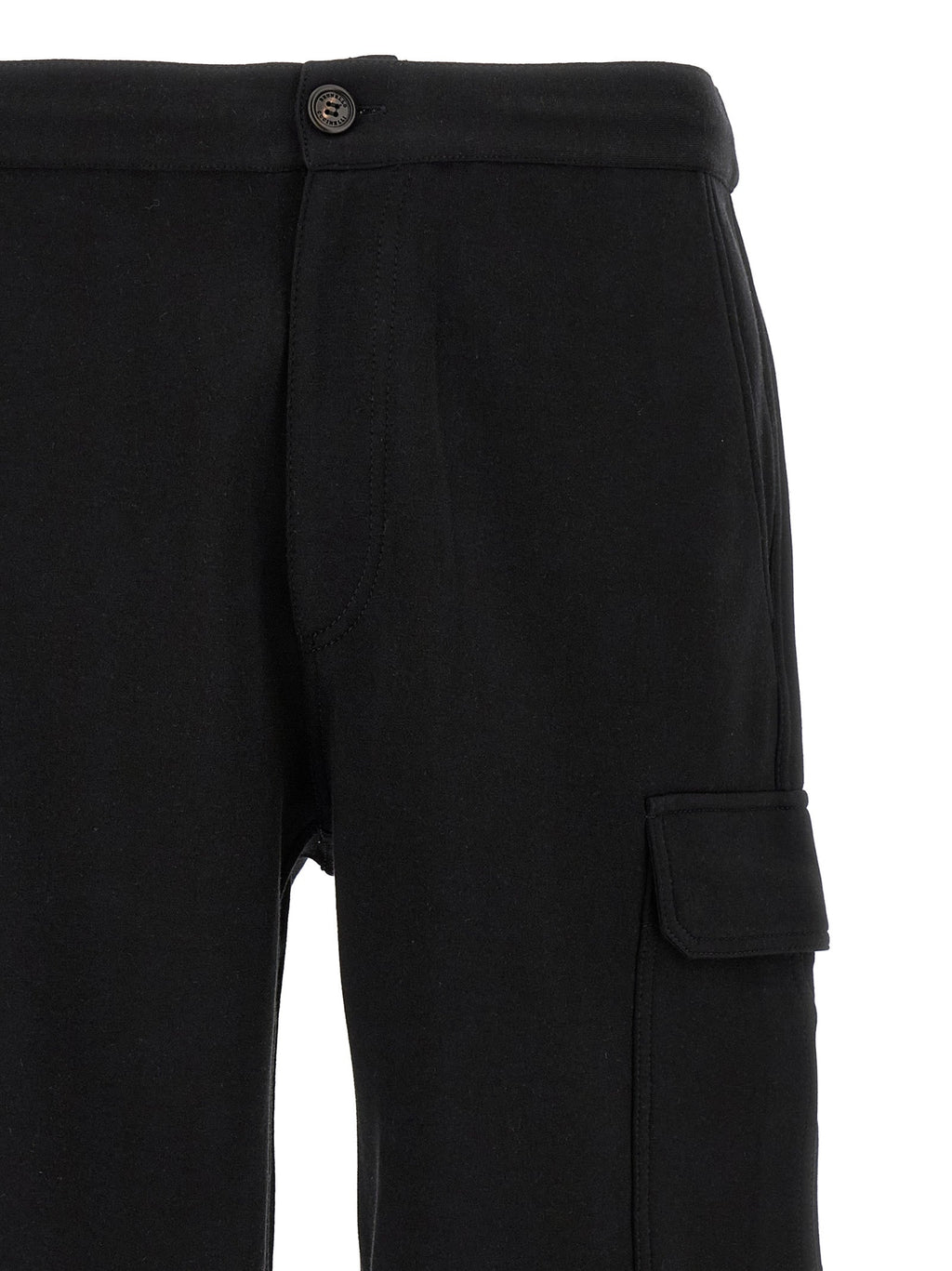 Brunello Cucinelli Black Cotton Bermuda Shorts