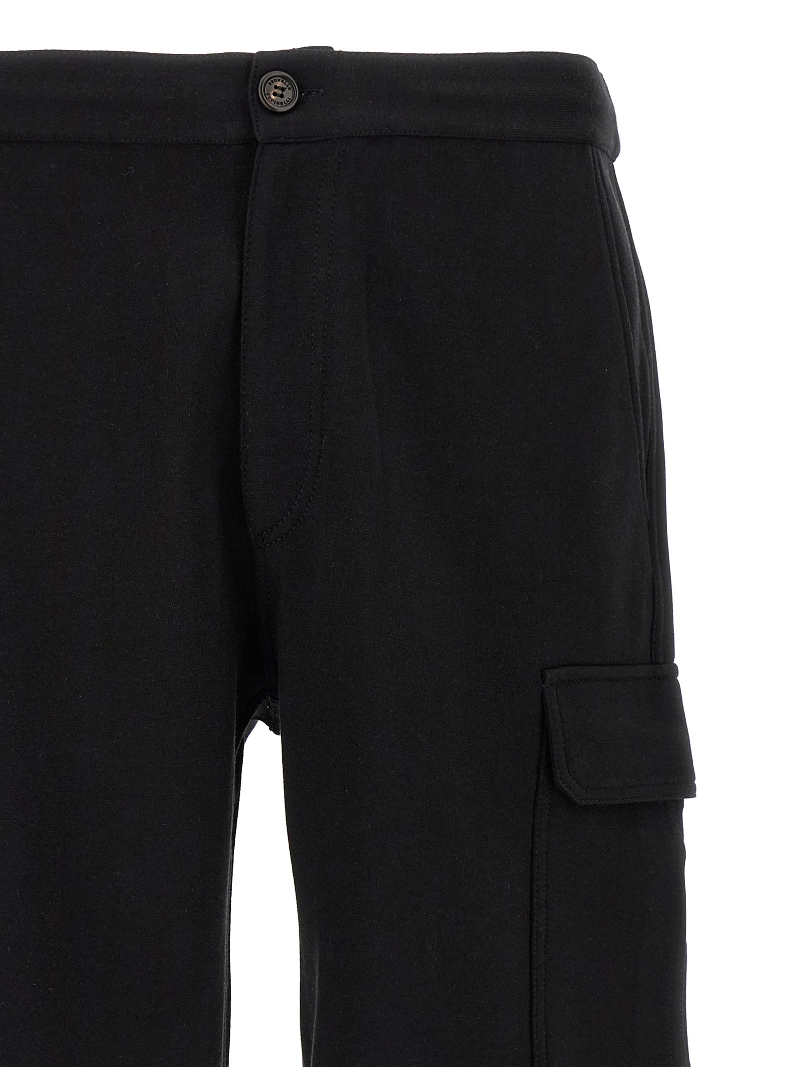 Brunello Cucinelli Black Cotton Bermuda Shorts