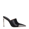 Off-White Black Leather High Heel Pumps
