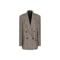 Brunello Cucinelli Brown Alpaca Leather Blazer