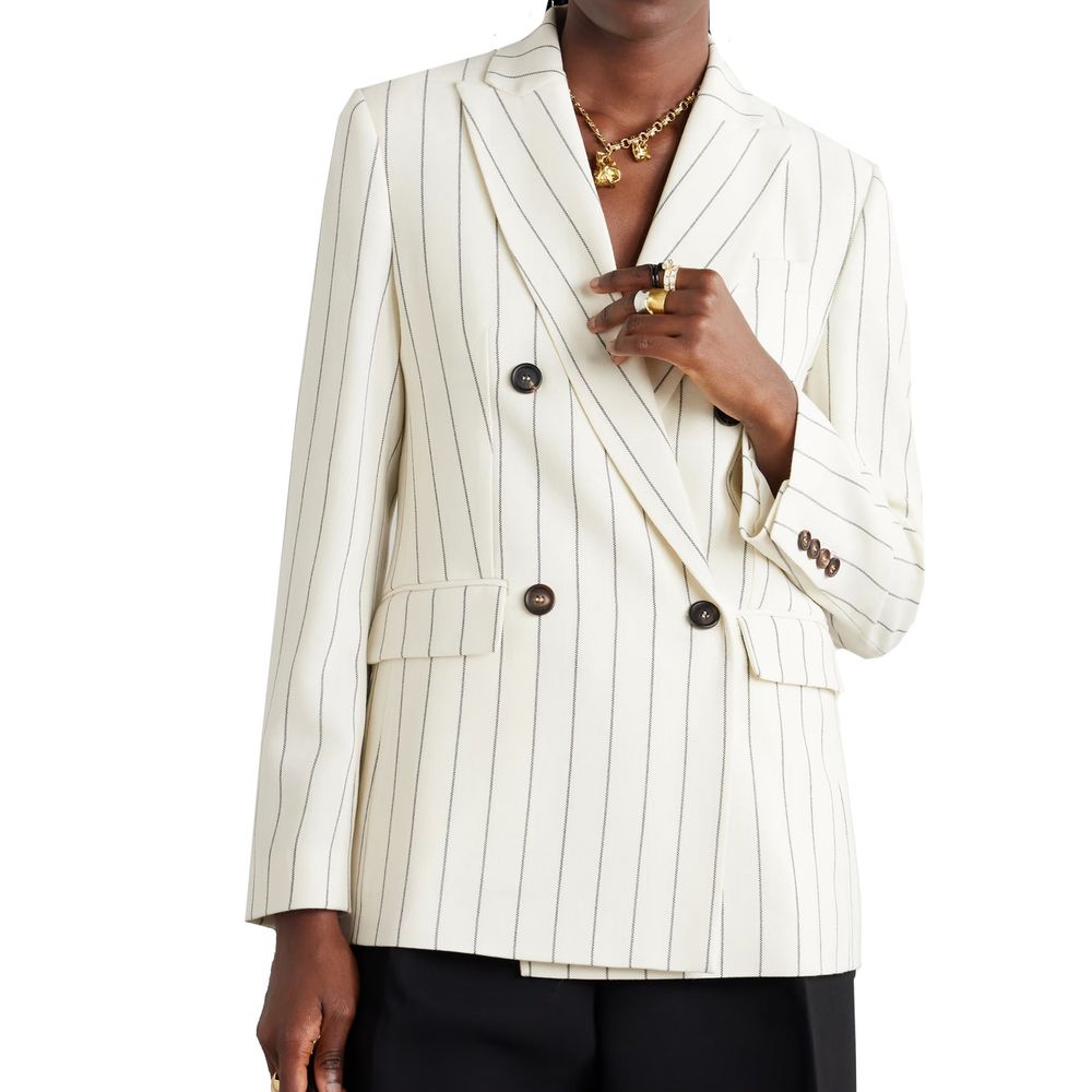 Brunello Cucinelli White Wool Blazer