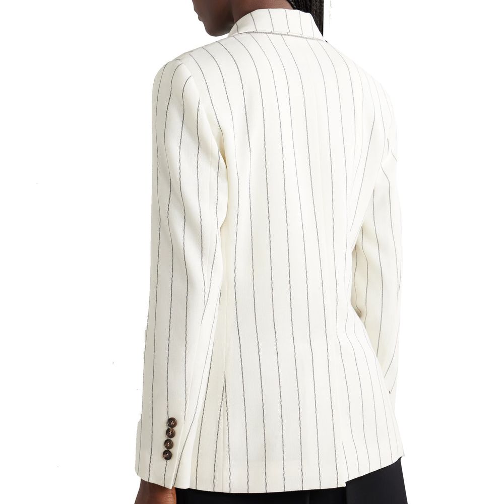 Brunello Cucinelli White Wool Blazer