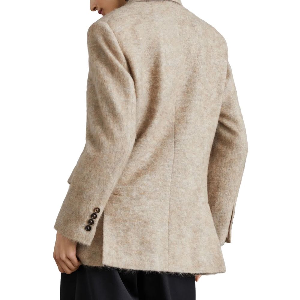 Brunello Cucinelli Beige Cashmere Blazer