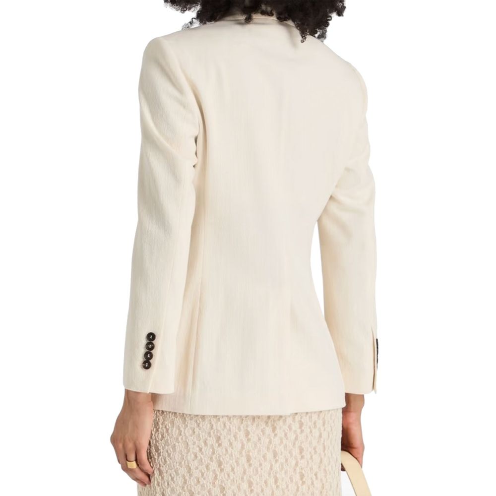 Brunello Cucinelli White Cotton Blazer