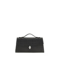 Alexander McQueen Black Calf Leather Bos Taurus Handbag