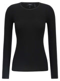 Theory Black Merino Wool Cardigan