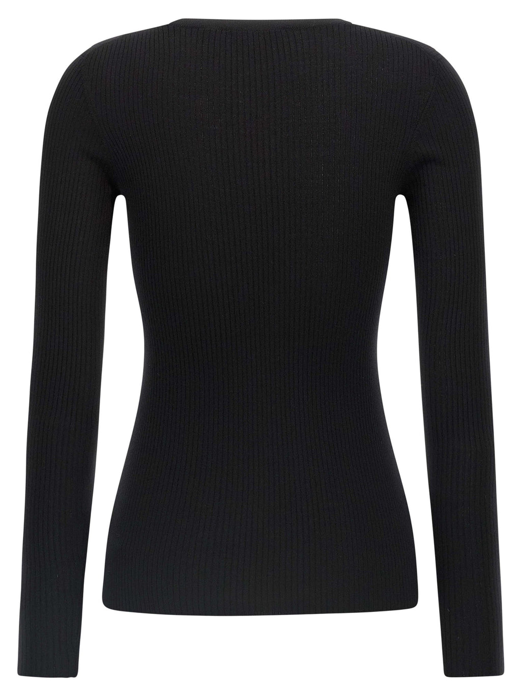 Theory Black Merino Wool Cardigan