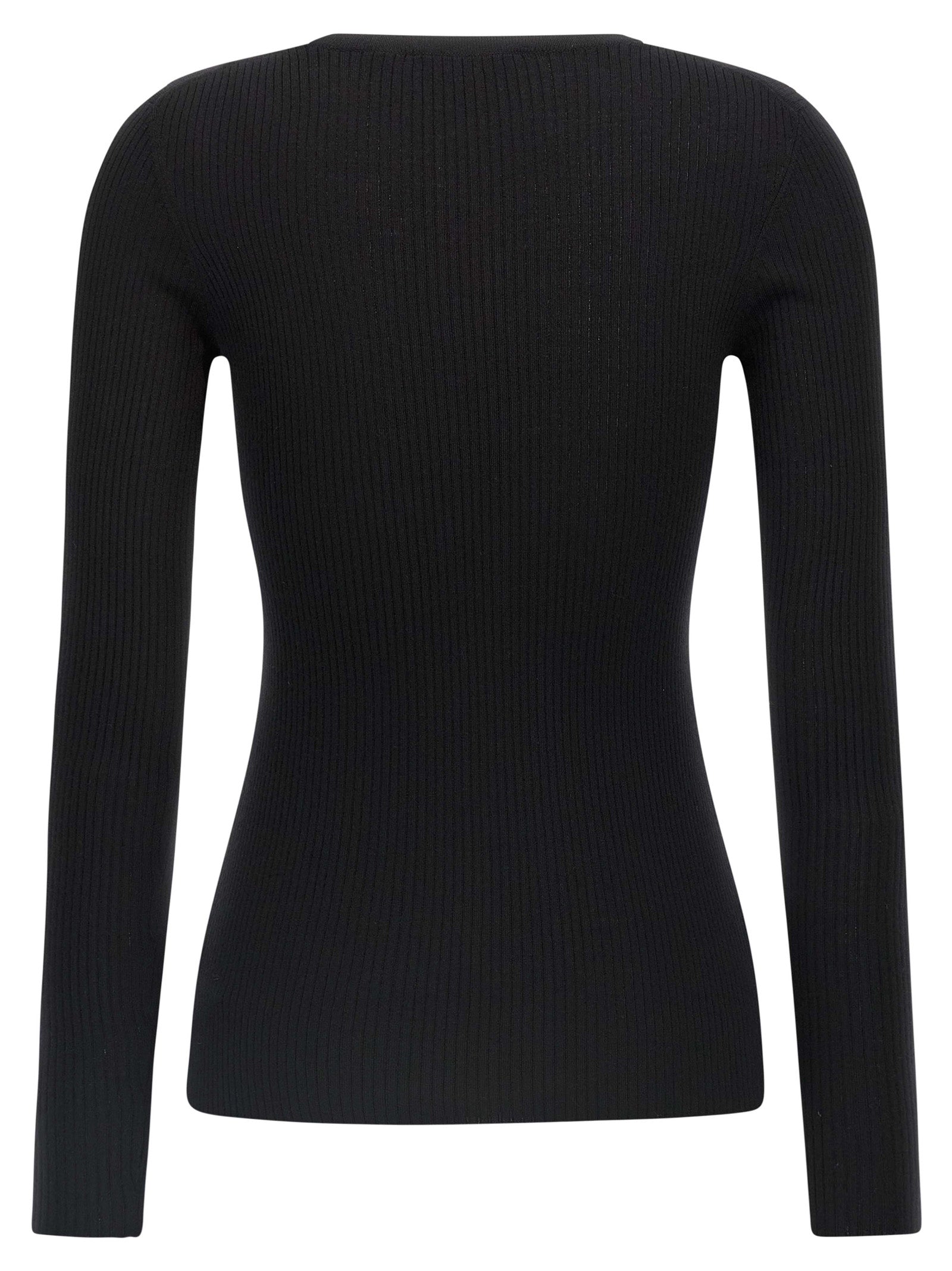 Theory Black Merino Wool Cardigan