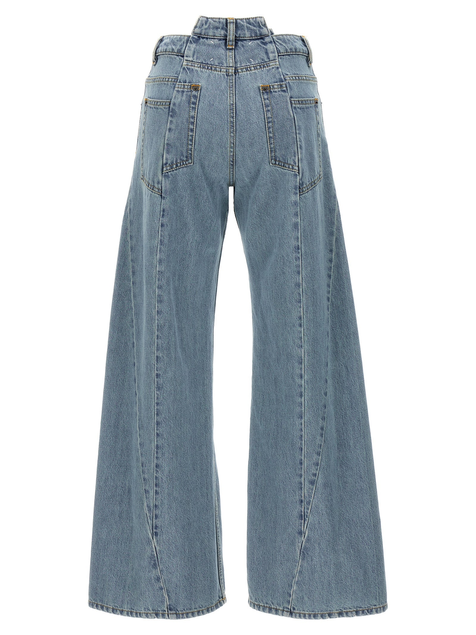 Maison Margiela Blue Cotton Jeans Denim