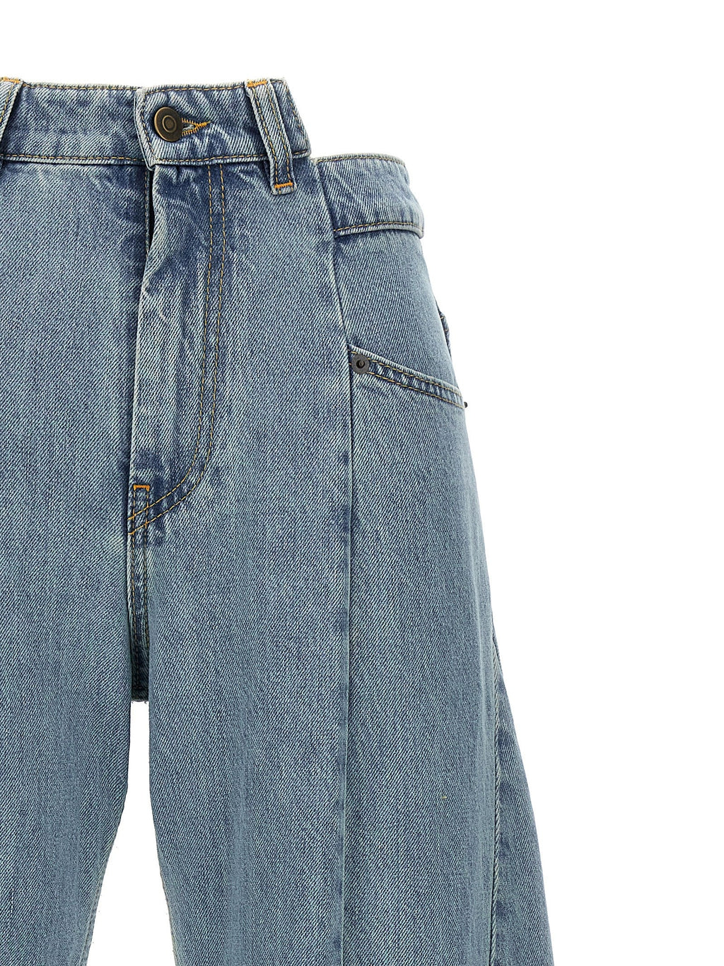 Maison Margiela Blue Cotton Jeans Denim