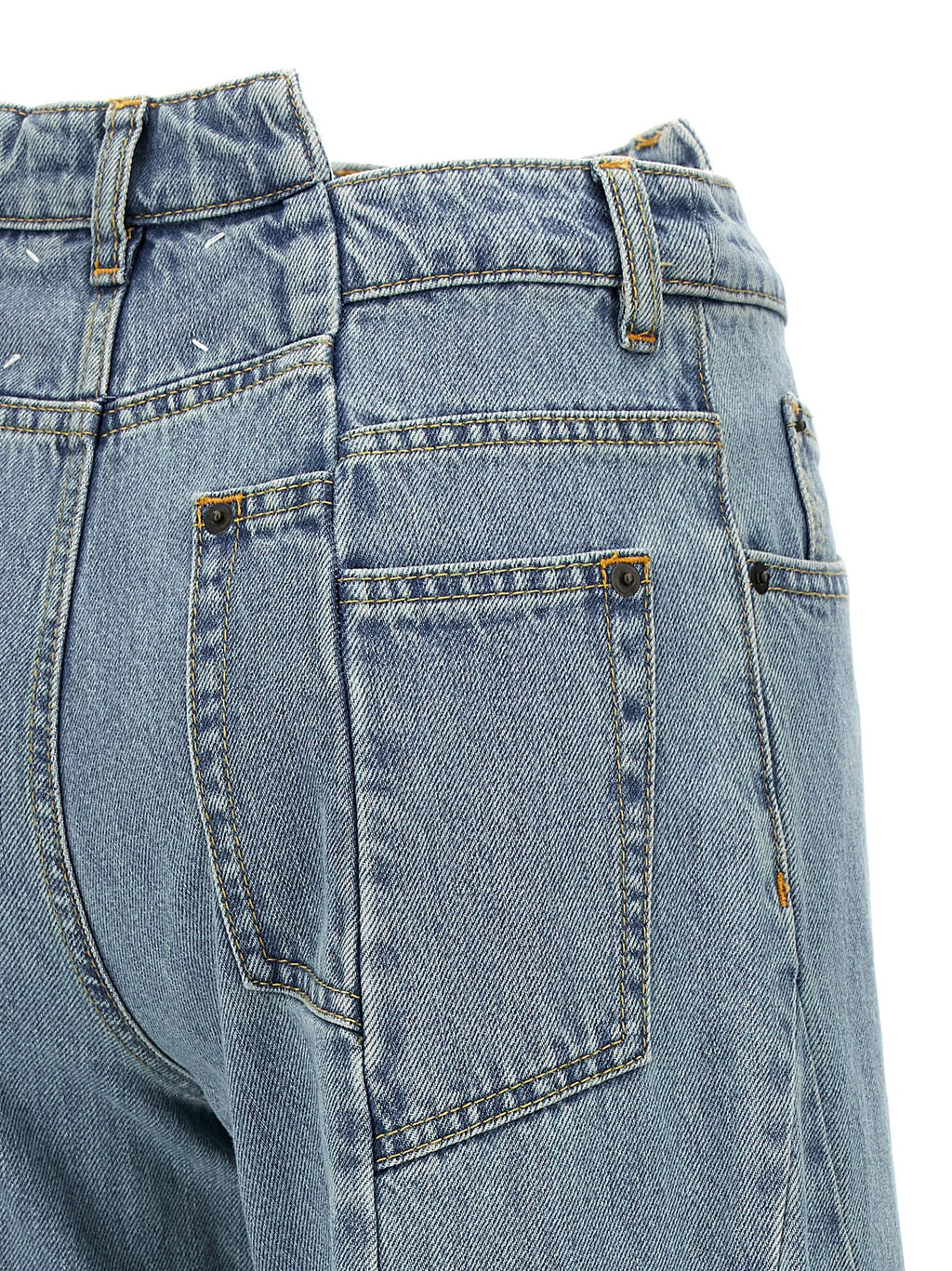 Maison Margiela Blue Cotton Jeans Denim