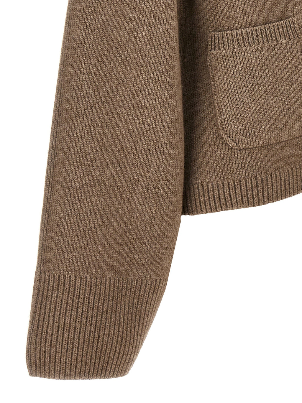 Khaite Brown Cashmere Cardigan