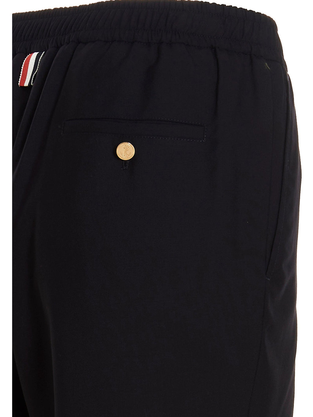 Thom Browne Blue Wool Athletic Pants