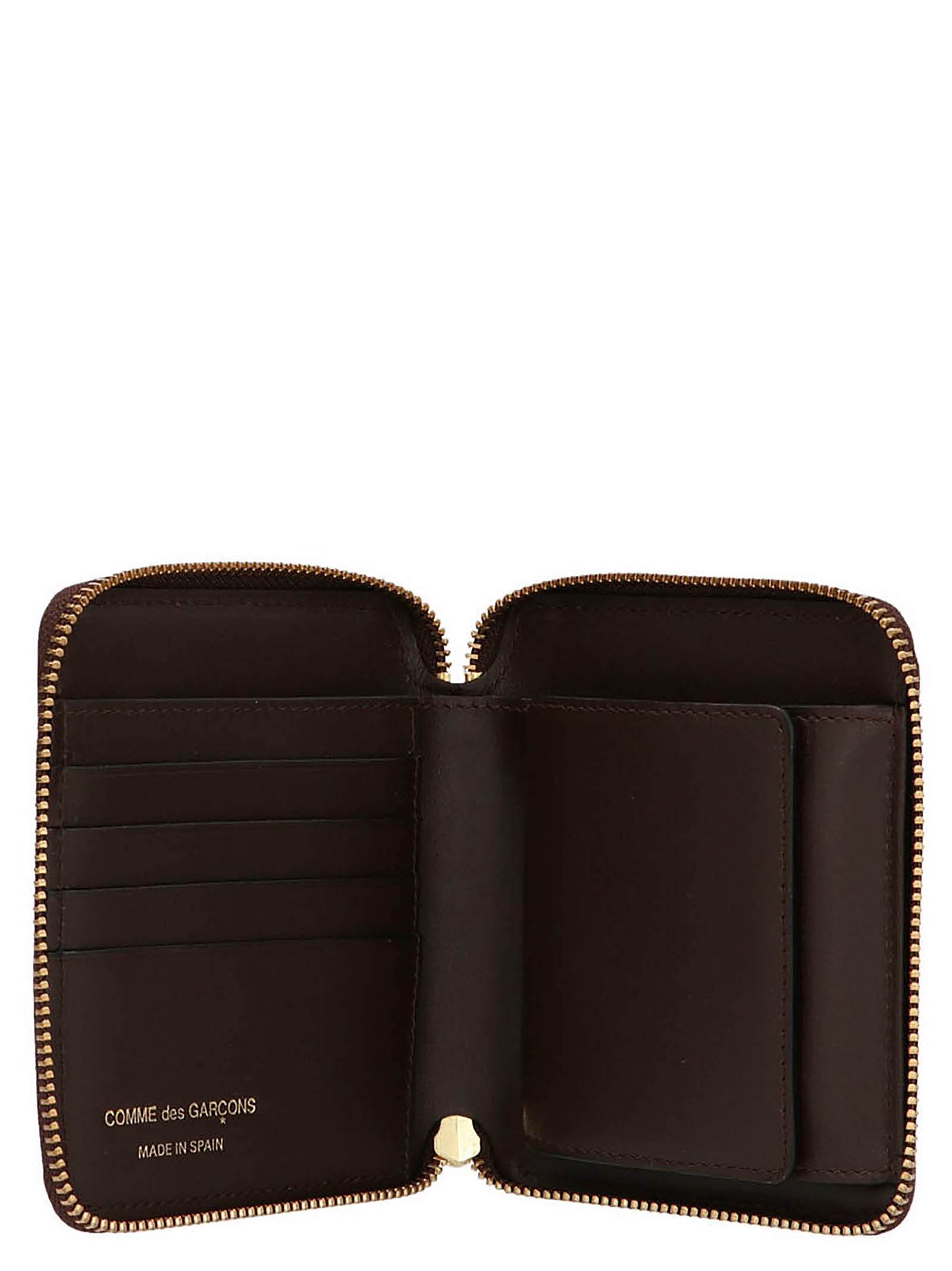 Comme Des Garçons Brown Cowhide Wallet
