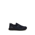 Prada Blue Calf Leather Bos Taurus Athletic Sneakers