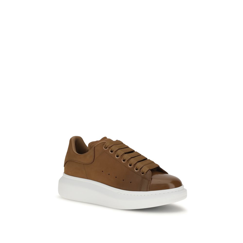 Alexander McQueen Brown Calf Leather Bos Taurus Chunky Sneakers Alexander McQueen