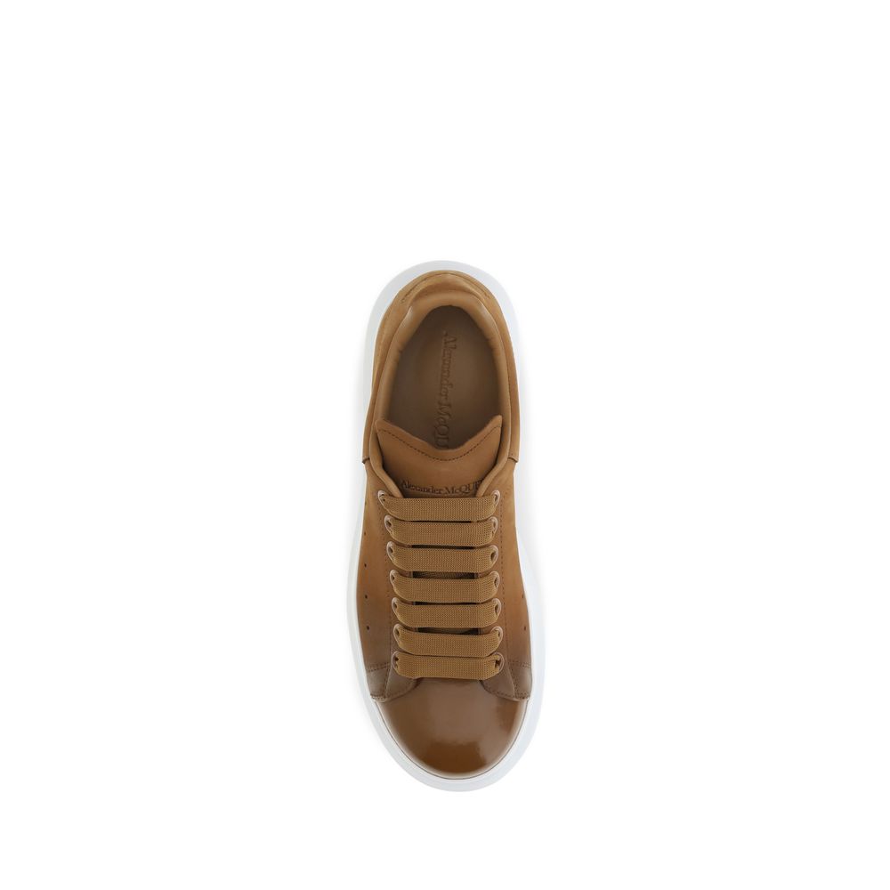 Alexander McQueen Brown Calf Leather Bos Taurus Chunky Sneakers Alexander McQueen