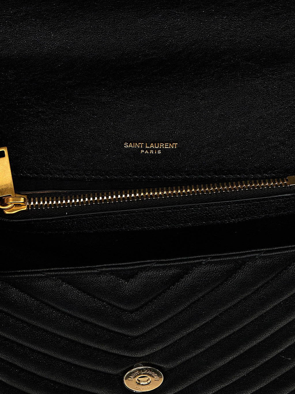 Saint Laurent Black Calfskin Crossbody Bag