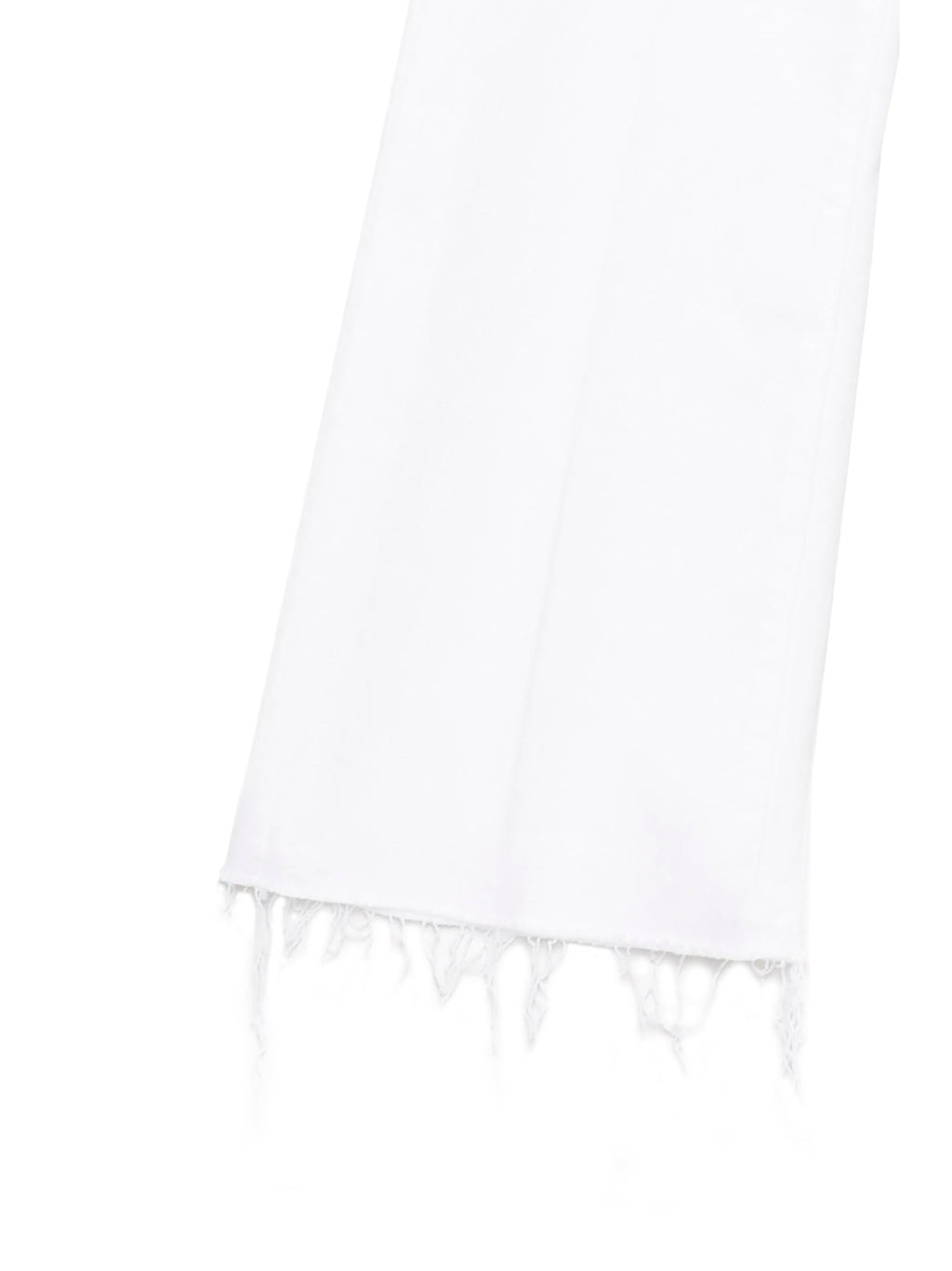 Mother Denim White Cotton Flared Jeans