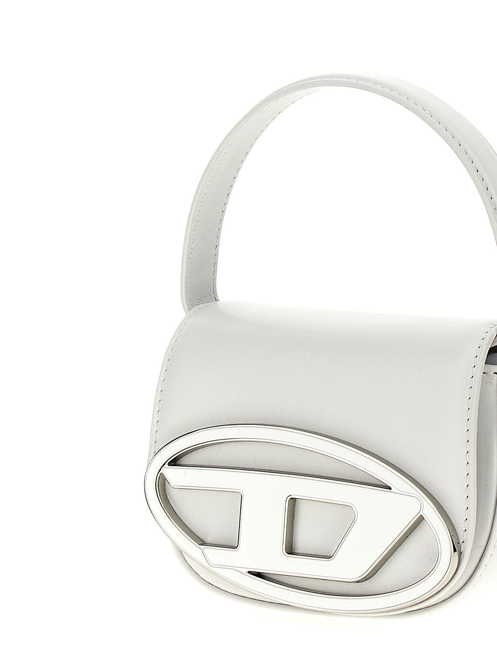 Diesel White Cowhide Handbag