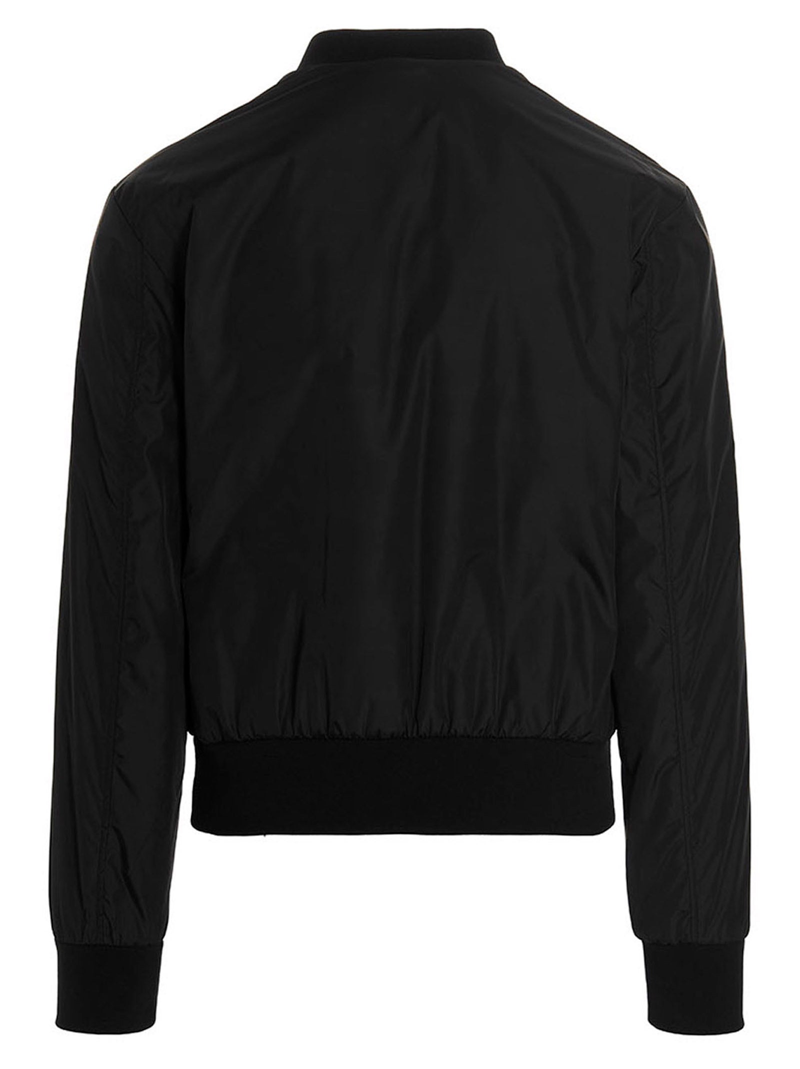 Dolce & Gabbana Black Polyamide Bomber