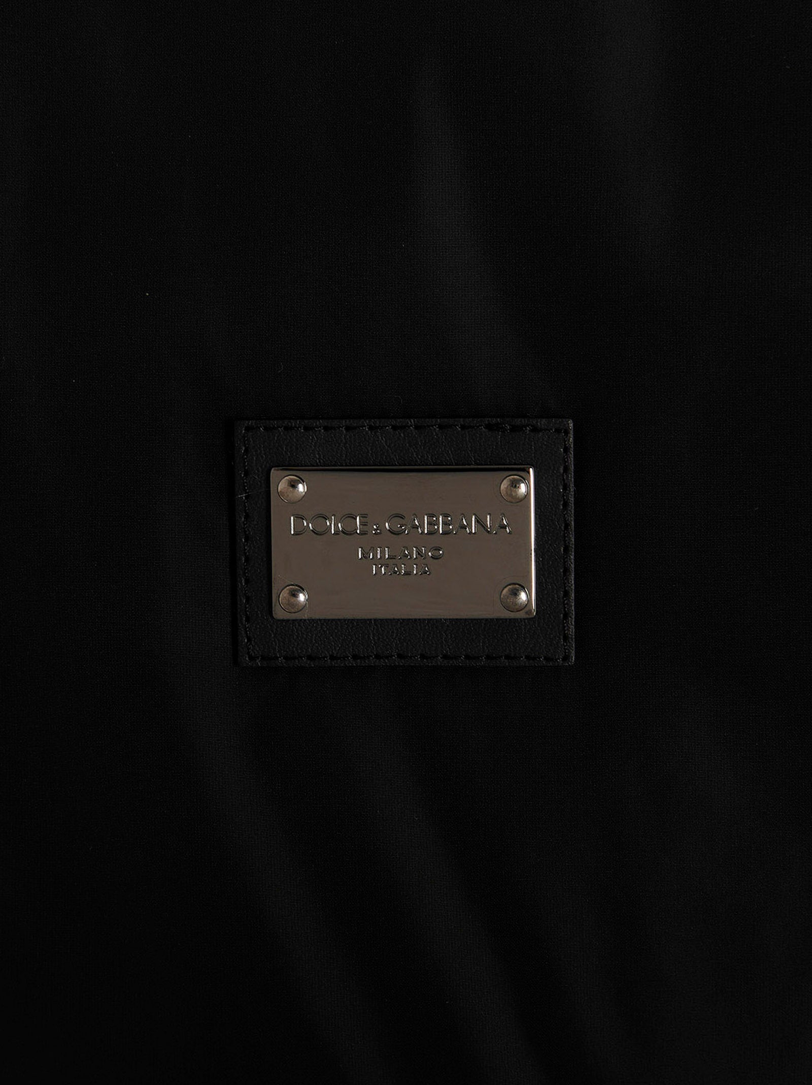 Dolce & Gabbana Black Polyamide Bomber