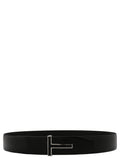 Tom Ford Black Calfskin Regular Belt