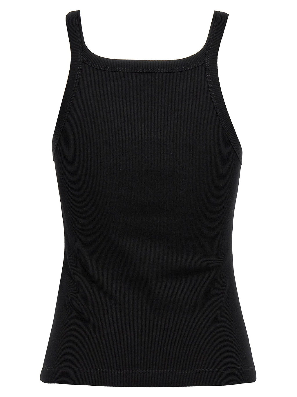 Fendi Black Cotton Sleeveles T-Shirt