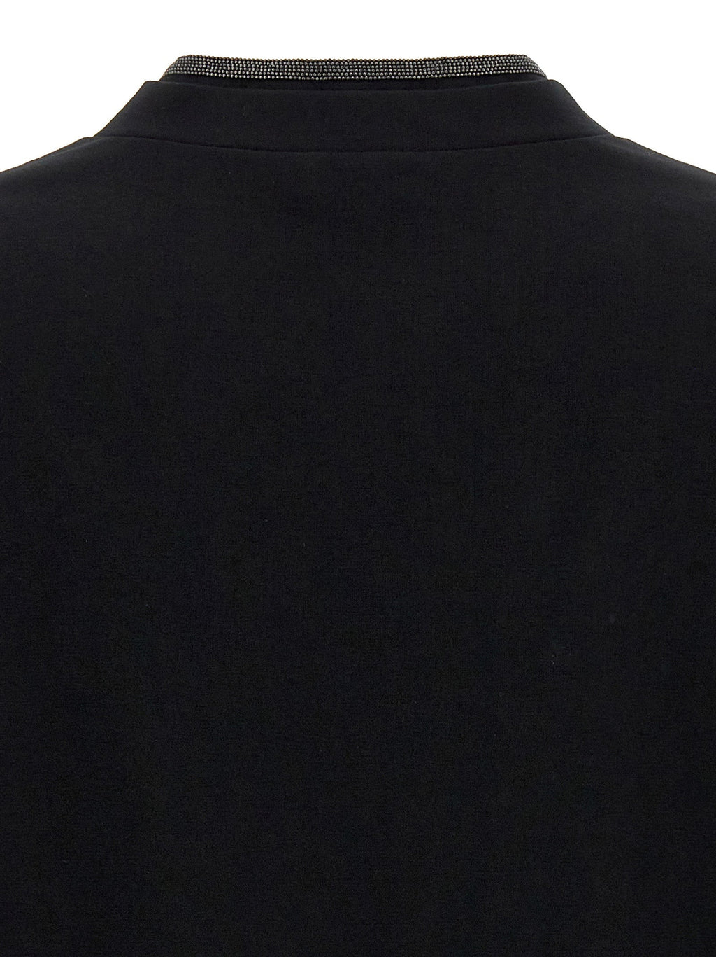 Brunello Cucinelli Black Cotton T-Shirt
