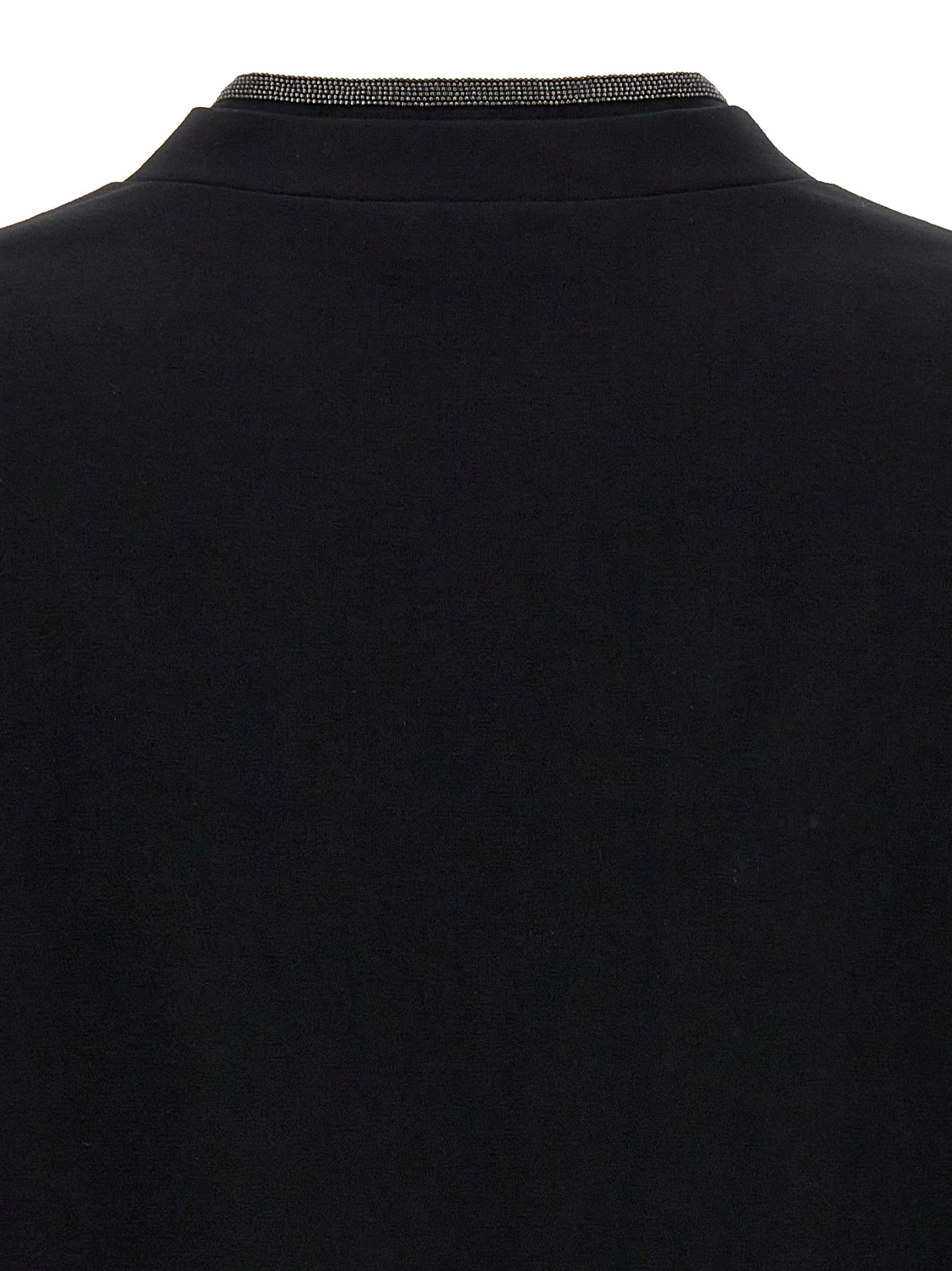 Brunello Cucinelli Black Cotton T-Shirt