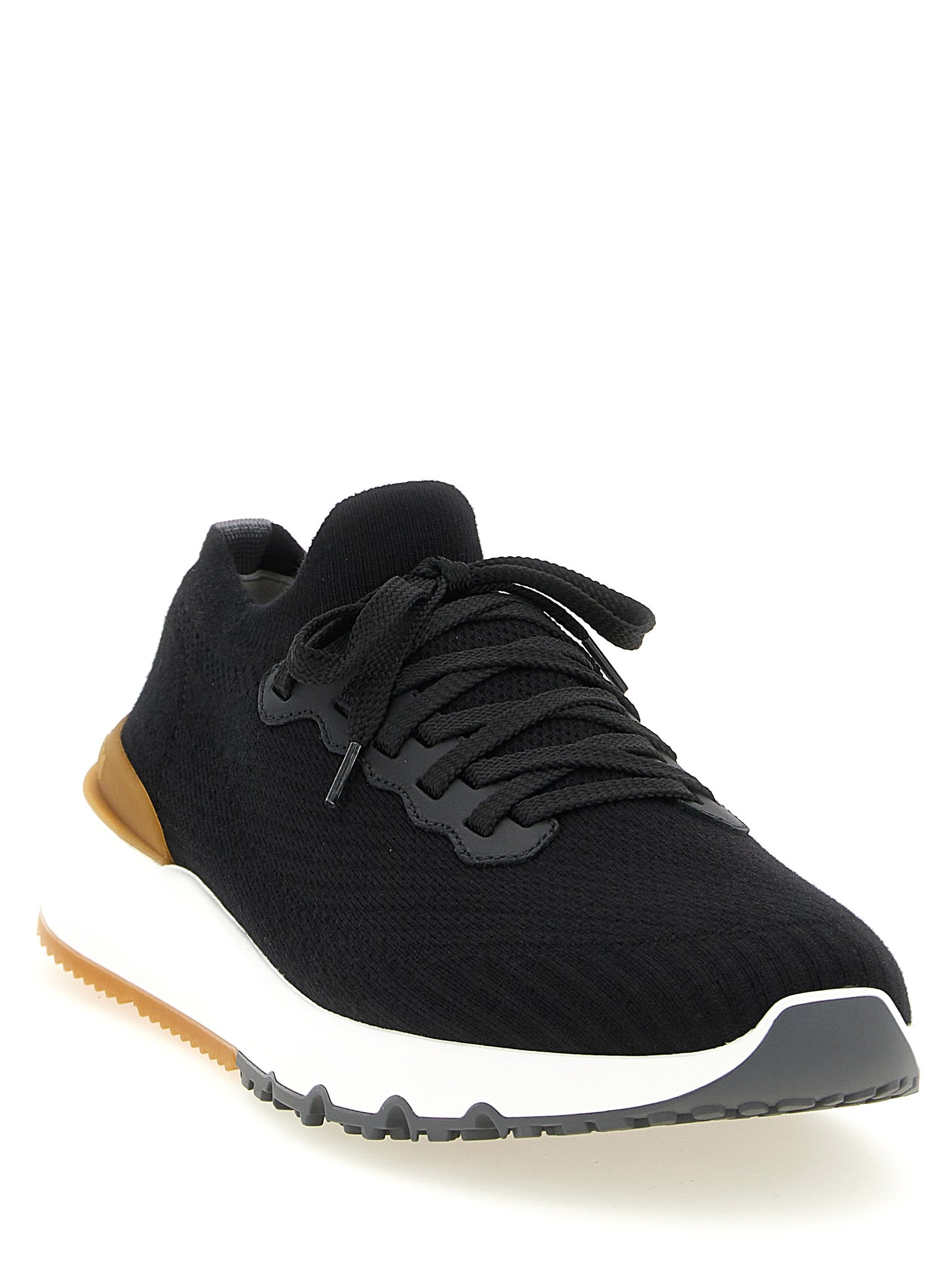 Brunello Cucinelli Black Polyethylene Athletic Sneakers Brunello Cucinelli