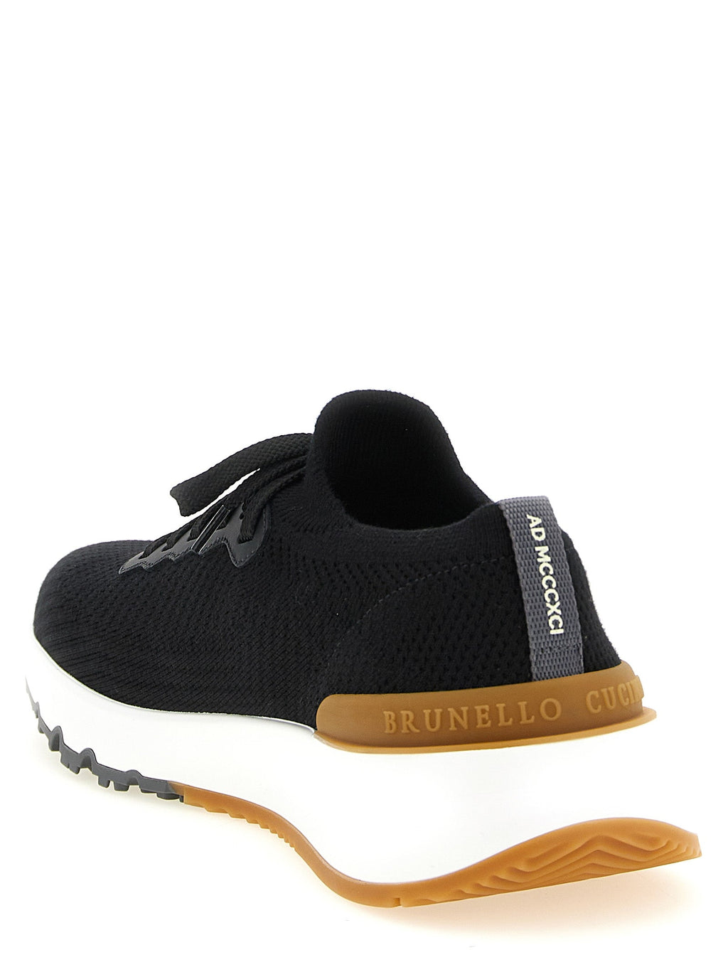 Brunello Cucinelli Black Polyethylene Athletic Sneakers Brunello Cucinelli