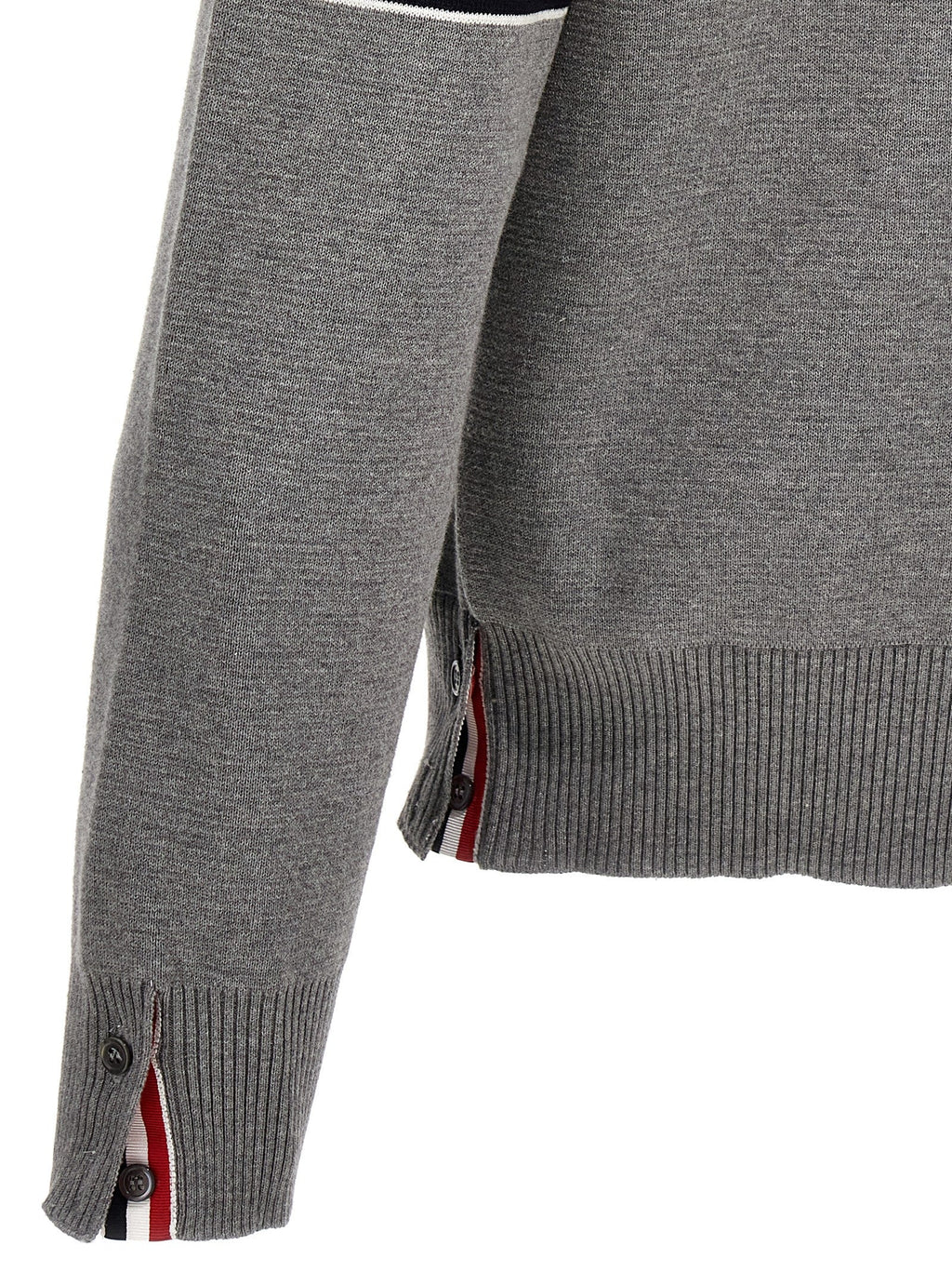Thom Browne Gray Cotton Cardigan