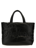 Saint Laurent Black Lamb Leather Tote Bag