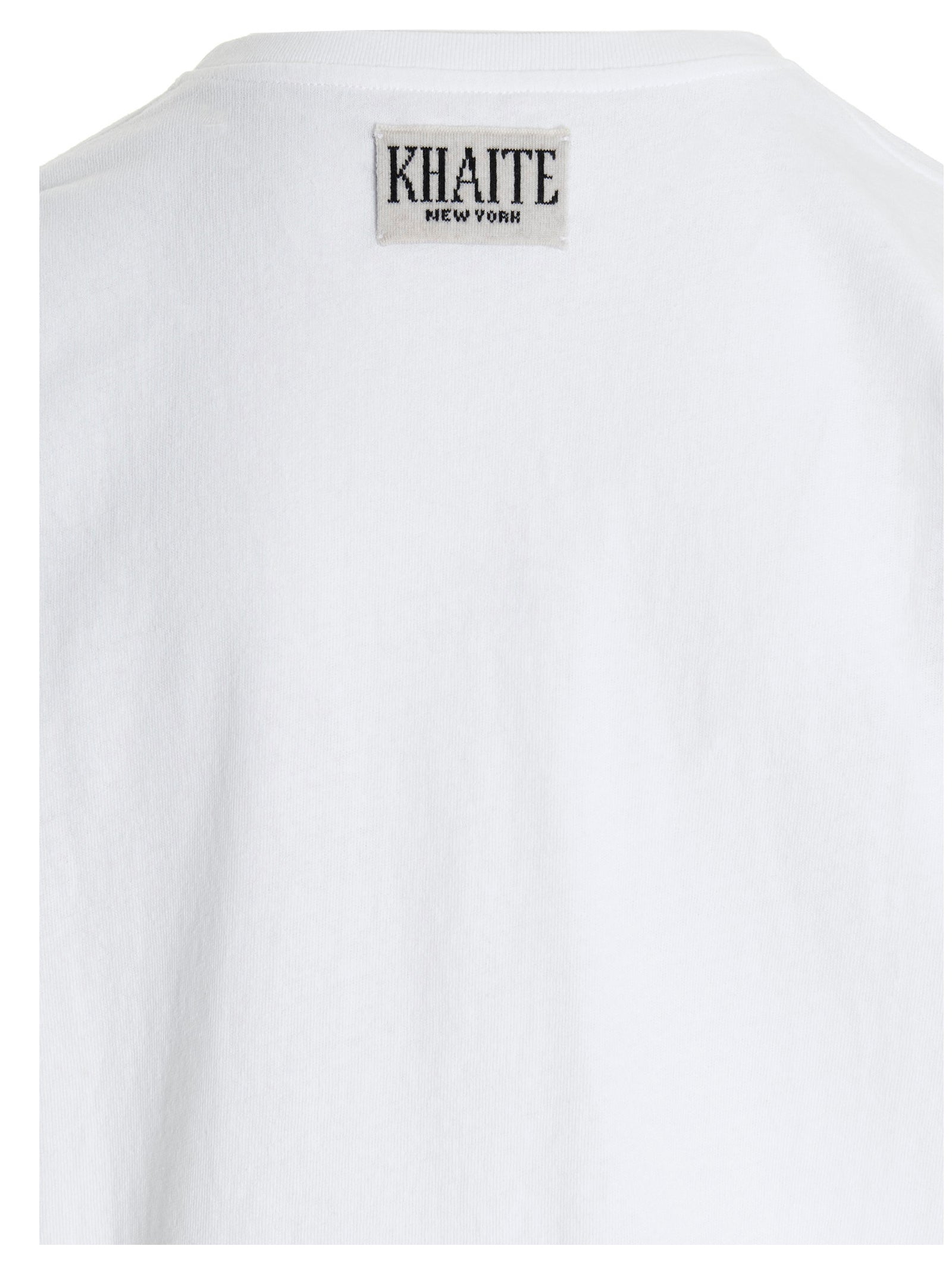 Khaite White Cotton T-Shirt