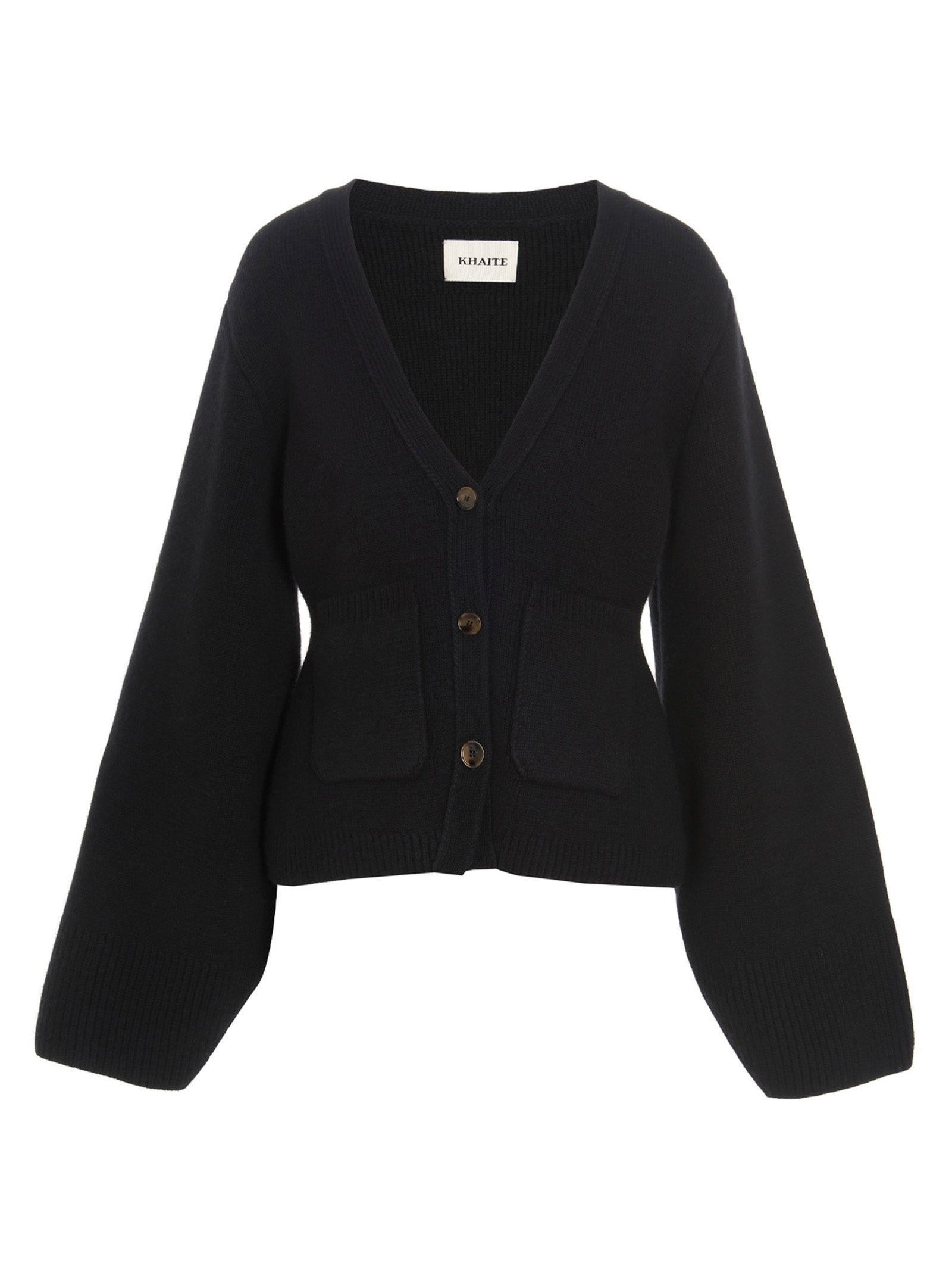 Khaite Black Cashmere Cardigan